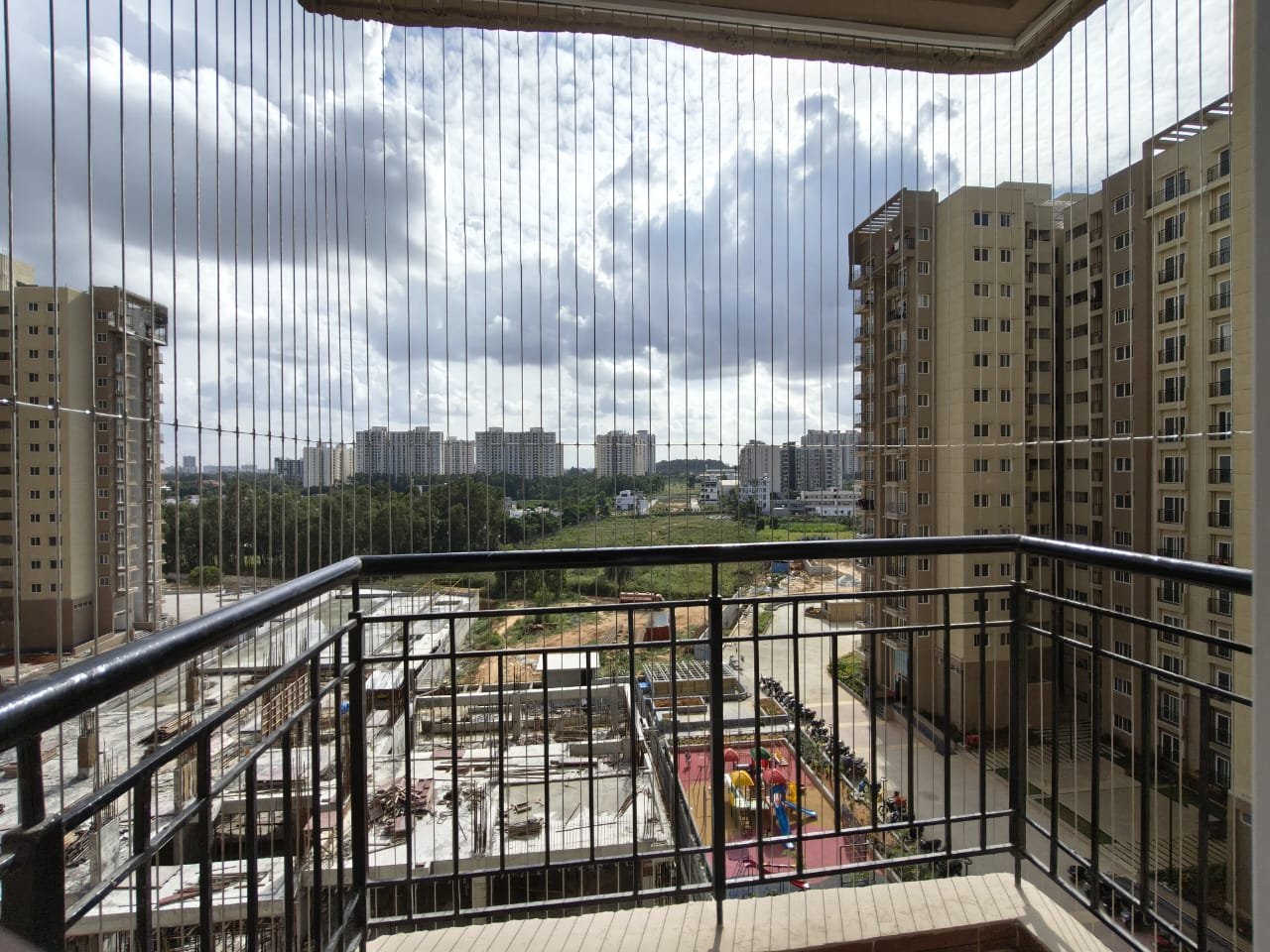 Invisible Grills for Balconies in Thousand Lights, Chennai project photo — Invisible Grills for Balconies in Thousand Lights, Chennai
