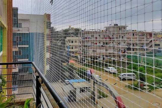 Staircase Safety Nets installation in Chennai project photo — Staircase Safety Nets installation in Chennai
